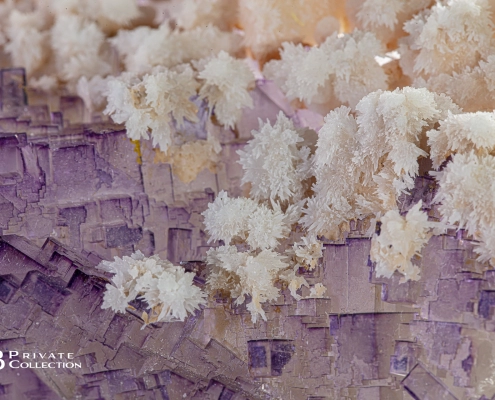 Calcite on Fluorite by Camarda Visual Studio - Minerals Photography