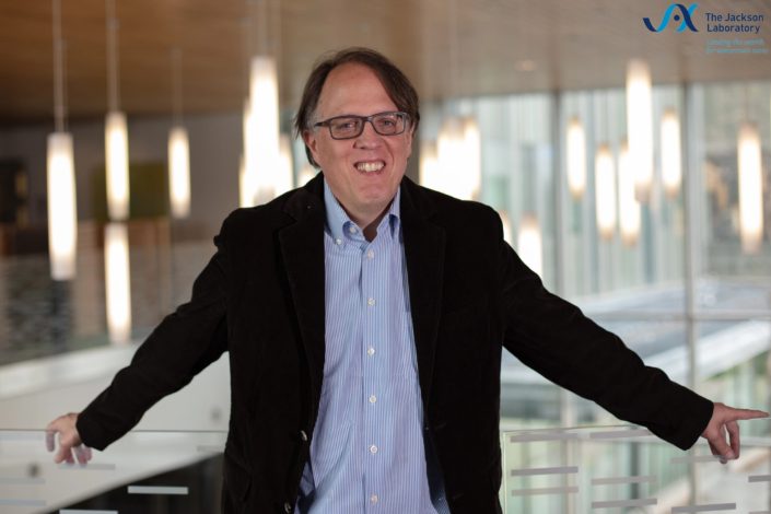 Peter Robinson, M.D., MSc., Professor of Computational Biology at The Jackson Laboratory, portrait by Charles Camarda