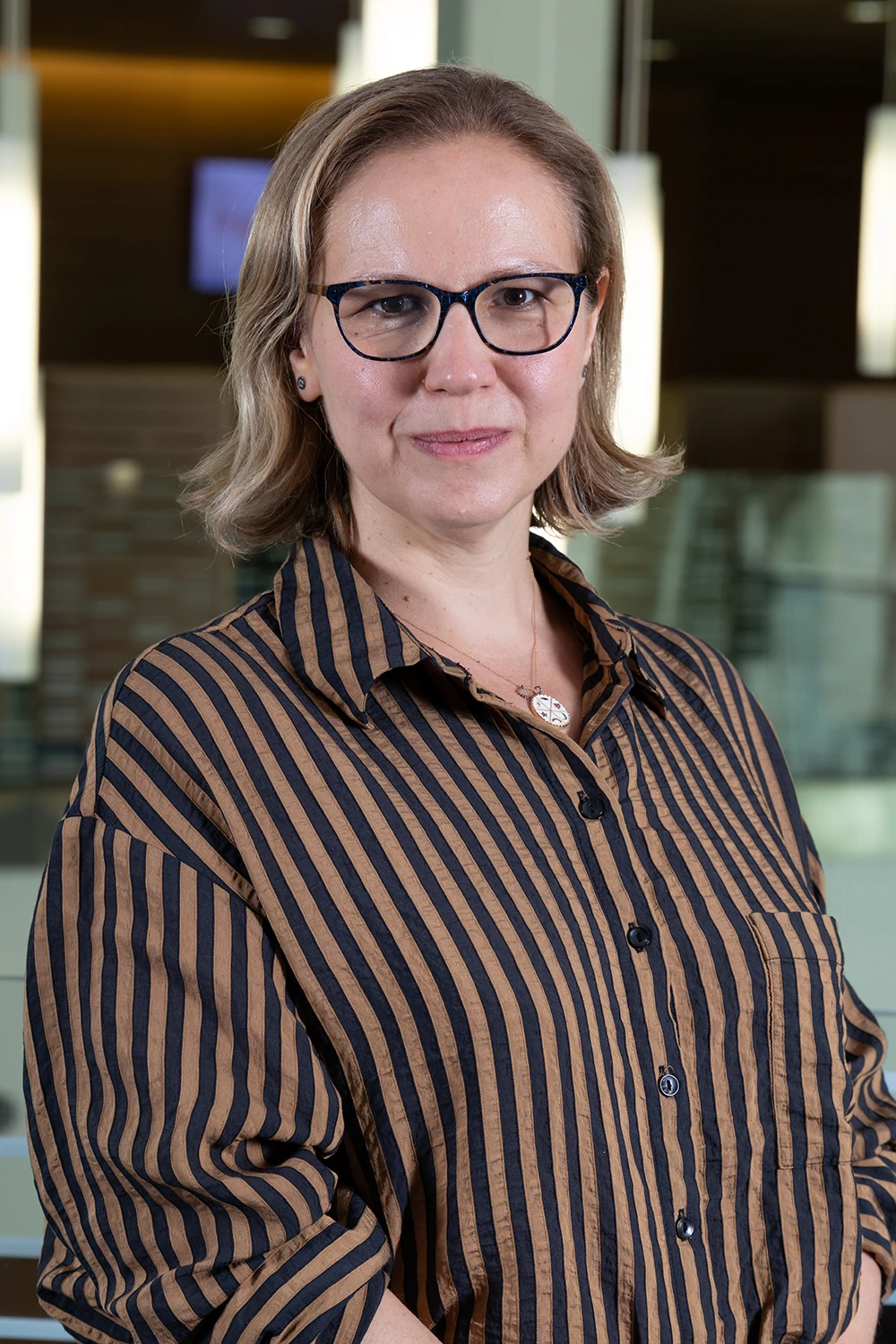 Duygu Ucar, PhD, professor at The Jackson Laboratory for Genomic Medicine, portrait by Charles Camarda